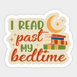 I read past my bedtime Sticker